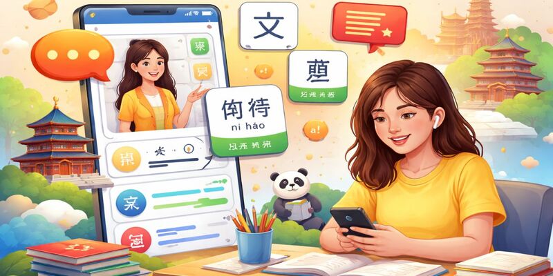 Phương pháp kết hợp App học tiếng Trung